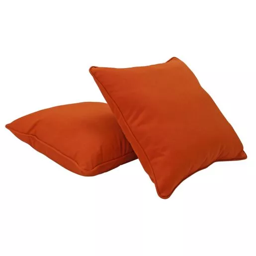 24" Indoor/Outdoor Pillows, 2 Pack - Burnt Orange