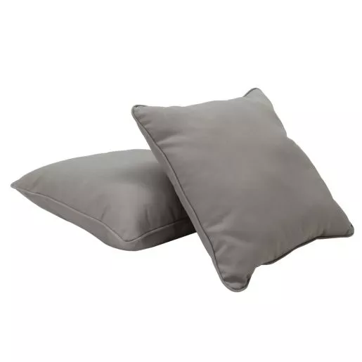 24" Indoor/Outdoor Pillows, 2 Pack - Grey