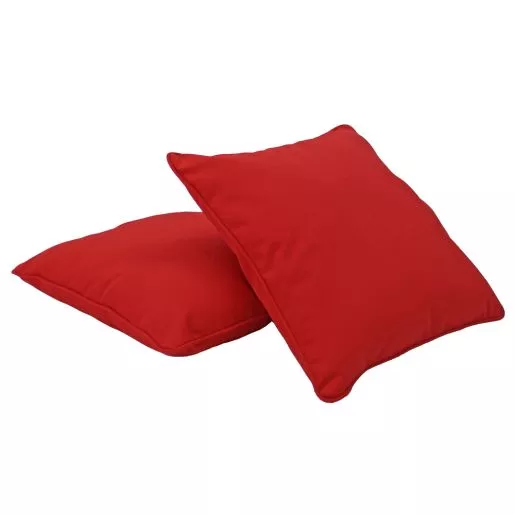 24" Indoor/Outdoor Pillows, 2 Pack - Red