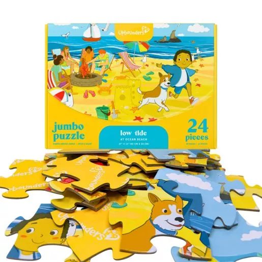 24 Piece Low Tide at Ocean Beach Beginner Puzzle