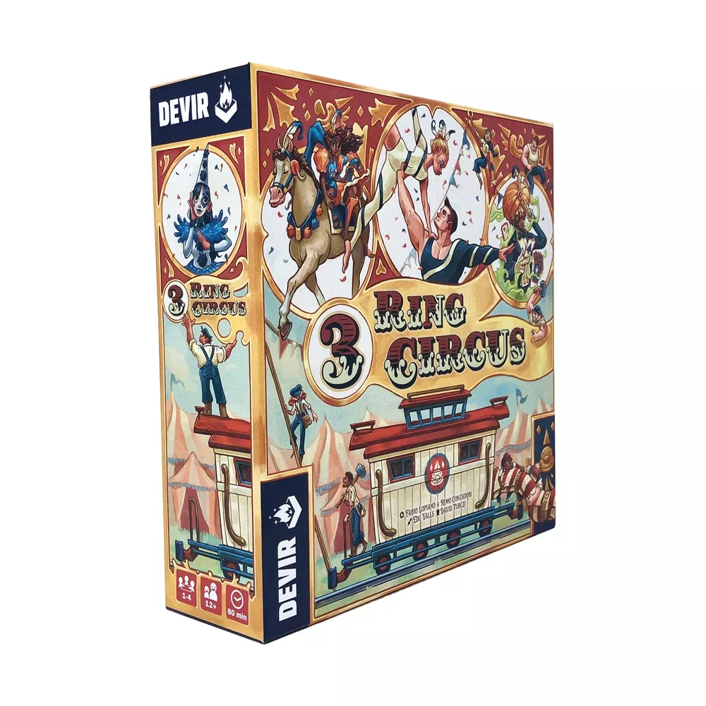 3 Ring Circus Strategy Board Game by Devir