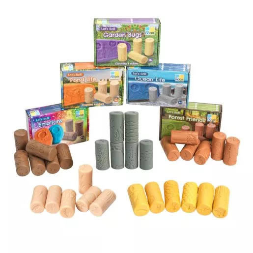 30 Dough Stamper Rollers - 5 Different Sets