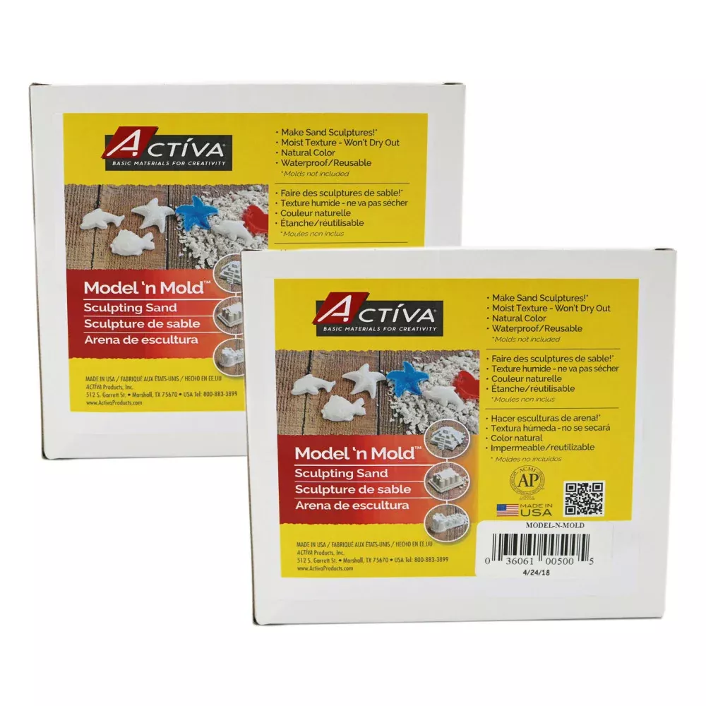 ACTÍVA - Model 'n Mold Sculpting Sensory Sand - Dual Pack