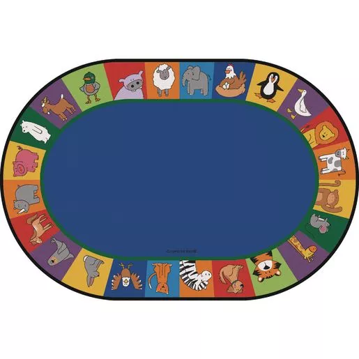 All The Animals Seating Rug - 7'6" X 12'
