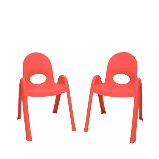 Angeles Value Stack™ Chair 13"H - Set of 4 - Red