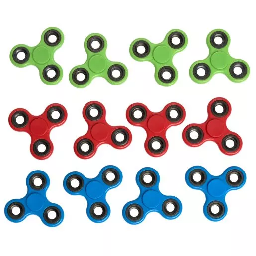 Assorted Colors Fidget Spinners - 12 Pack