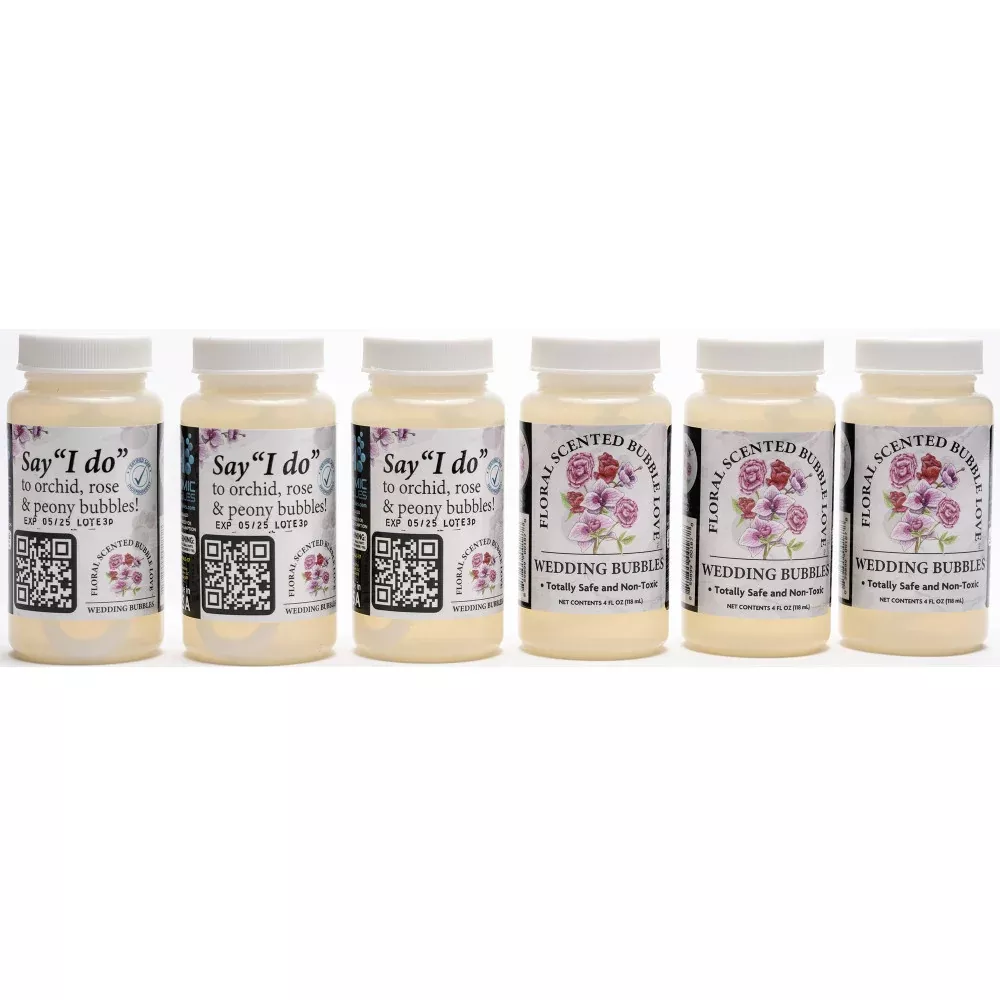 Atomic Bubbles Floral Scented Celebration Bubbles, 6-Pack