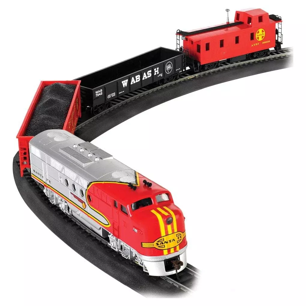 Bachmann Trains - Santa Fe Flyer HO Scale Electric Train Set