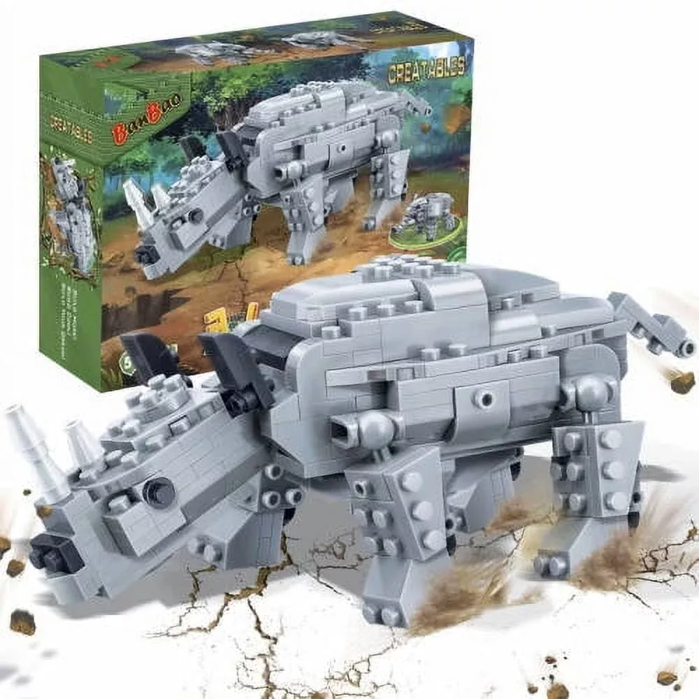 BanBao Ancient Rhino Creative Building Set - 295 Pieces
