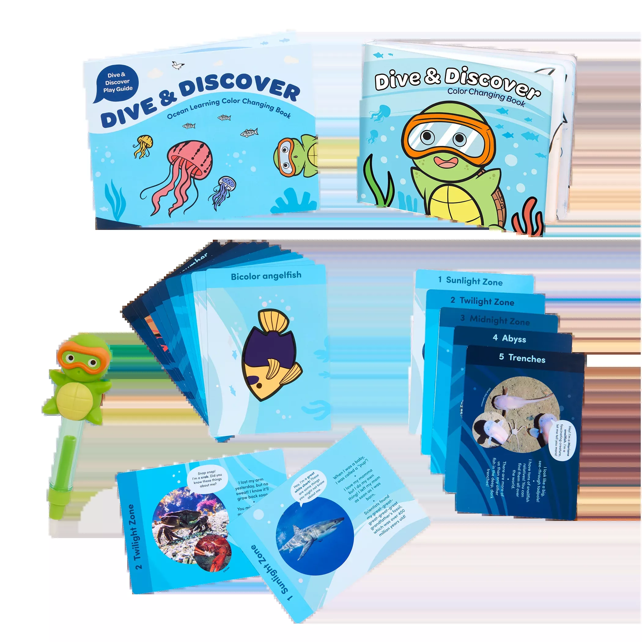 Battat - Ocean Learning Colour Changing Book Set