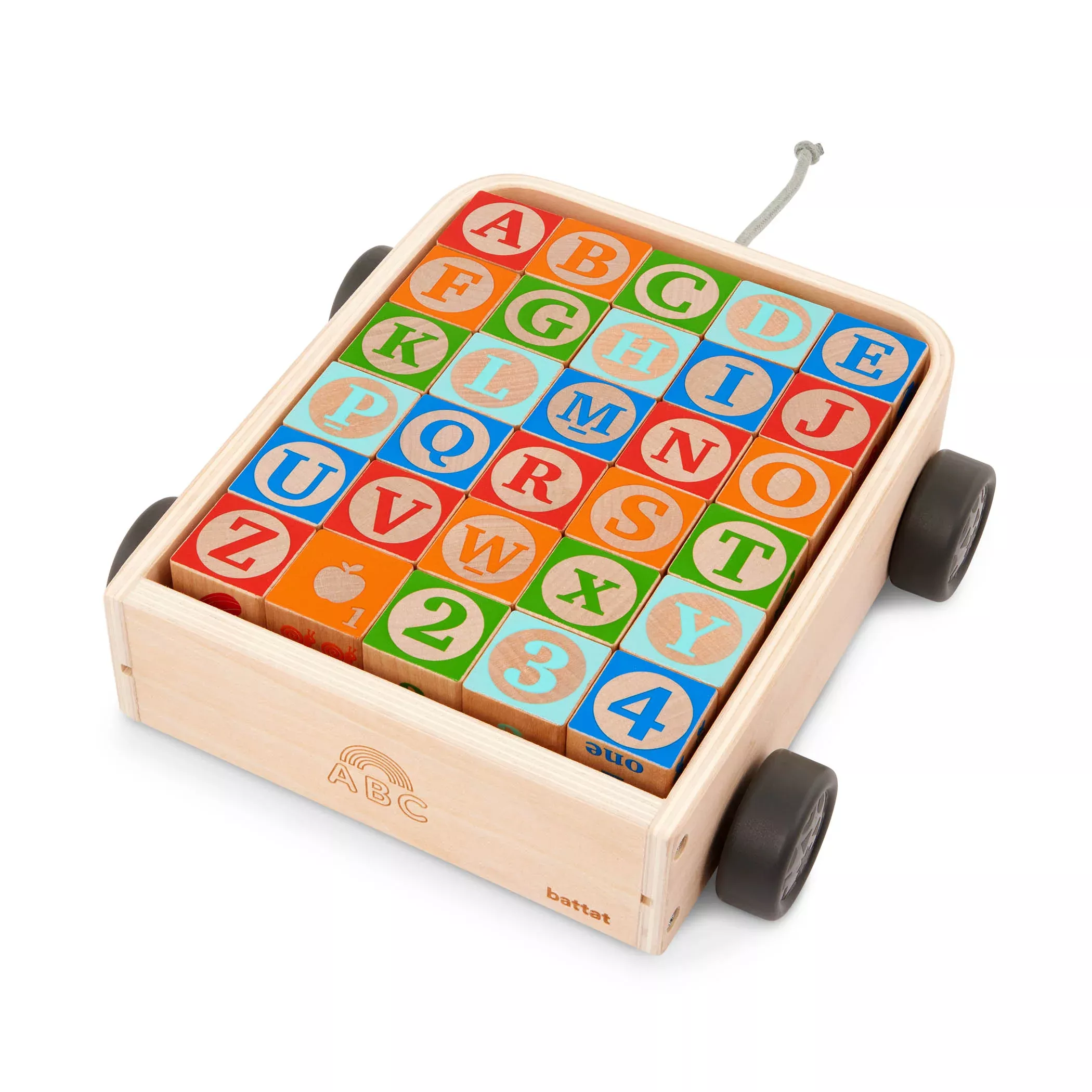 Battat - Puzzle ABC Block Wagon