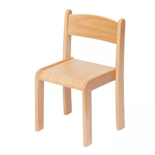 Beech Stacking Chair, 12" H - Pack of 4