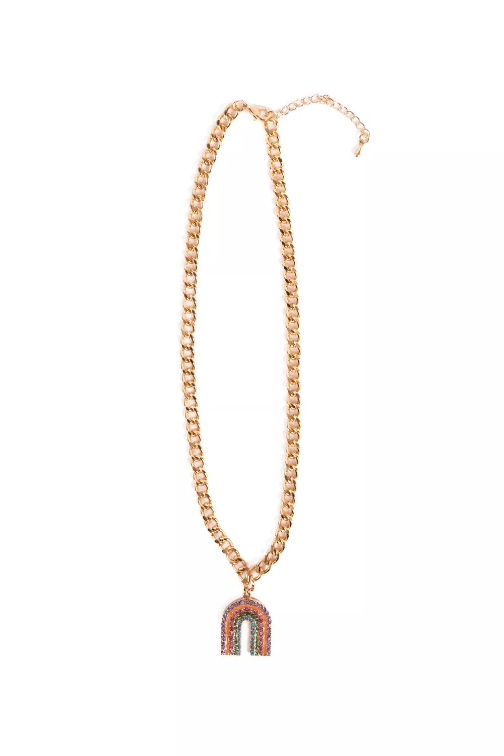 Boutique Chic Somewhere Over the Rhinestone Necklace