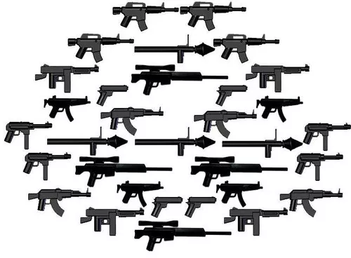 BrickArms 32 Piece "Juggernaut" Weapons Pack