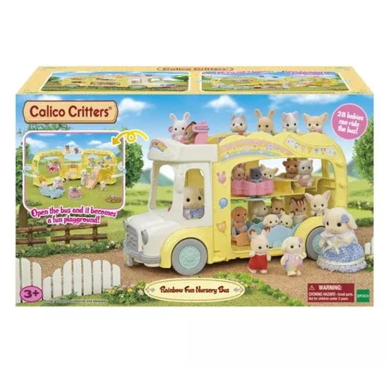 Calico Critters Rainbow Fun Nursery Bus