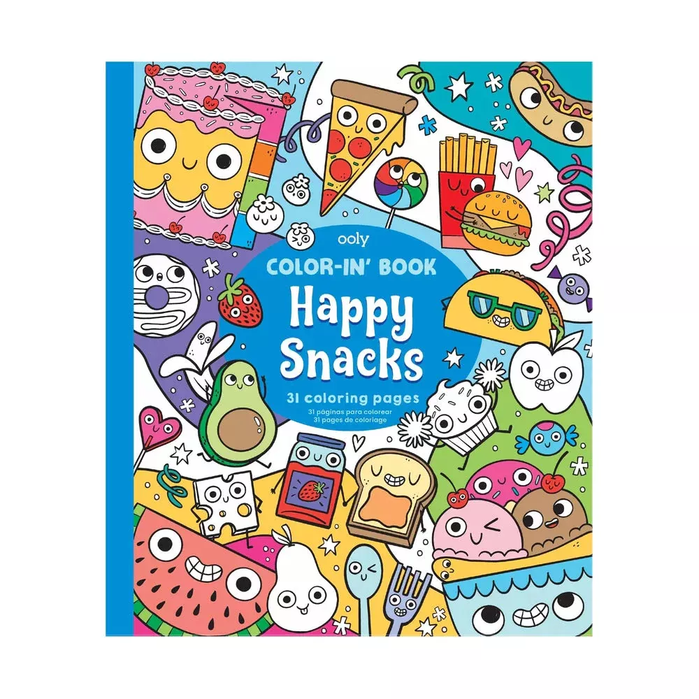 Color In Book - Happy Snacks