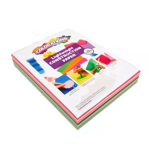 Colorations 9" x 12" Lightweight Construction Paper Value Pack, Assorted Colors - 300 Sheets