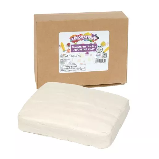 Colorations Air Dry Modeling Clay - 8lbs
