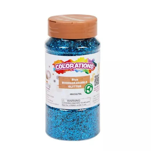 Colorations Biodegradable Glitter - Blue 4oz