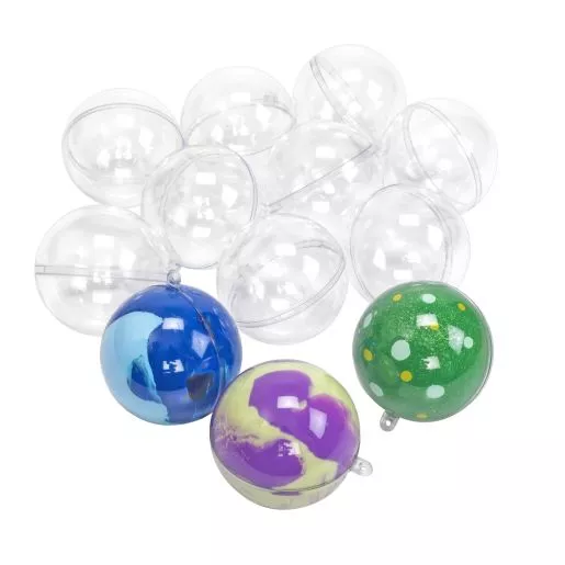 Colorations Clear Ball Ornaments