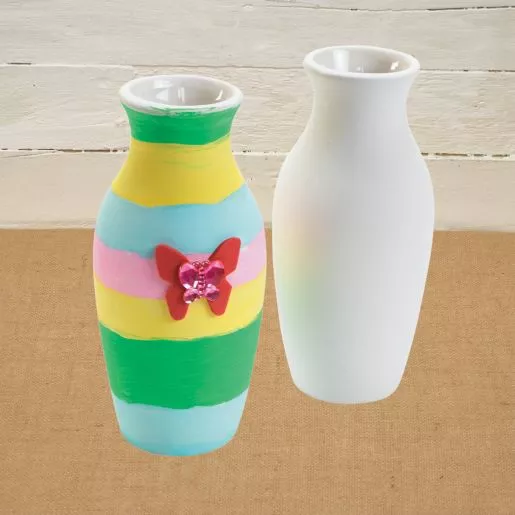 Colorations Spring Blossom Mini Vases - Makes 12 Craft Kits