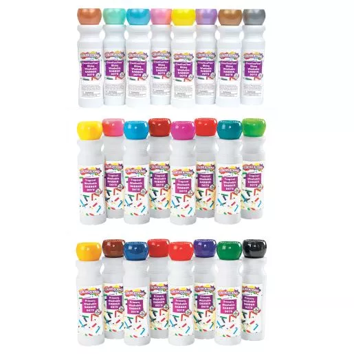 Colorations Washable Dabber Markers Value Pack - Set of 22