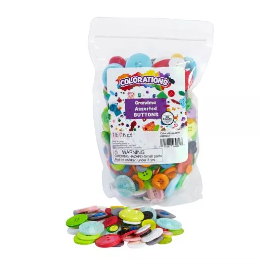 ColorationsAssorted Grandma Buttons 3lb