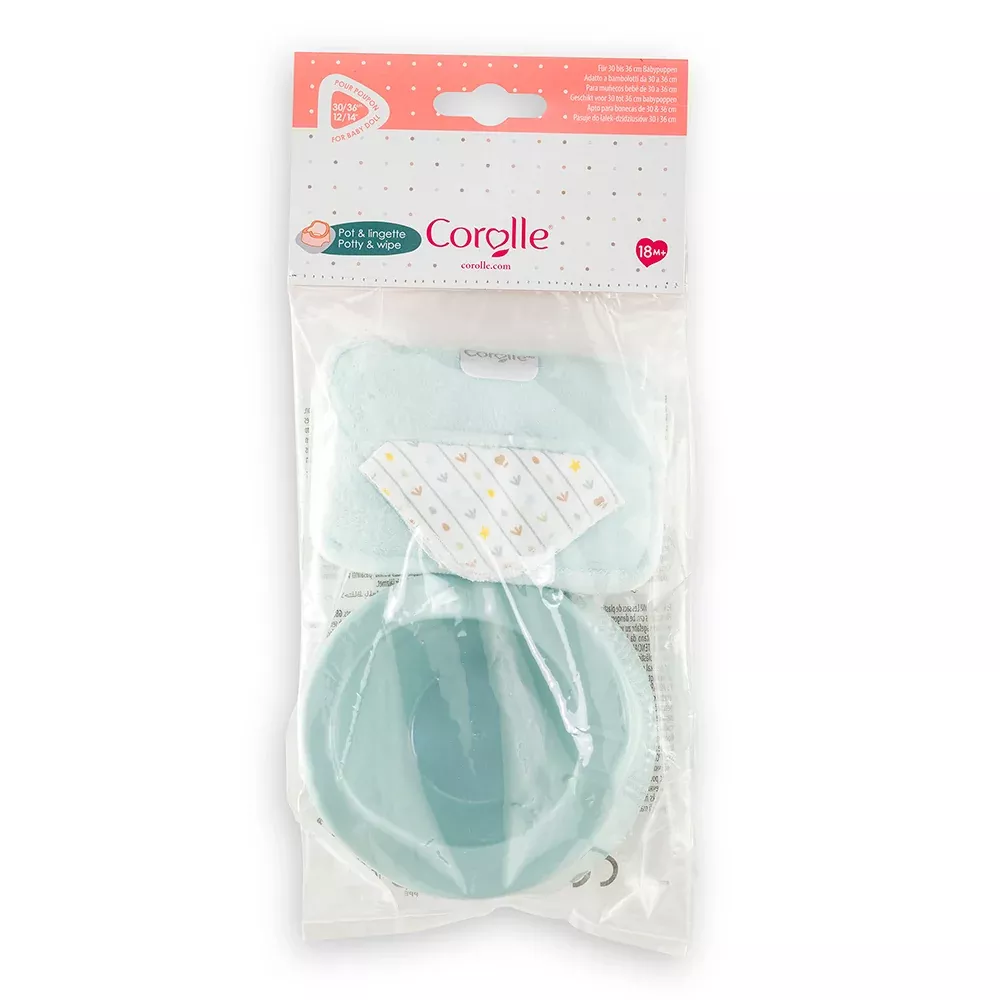 Corolle Accessories - Potty and Wipe for 12 /14