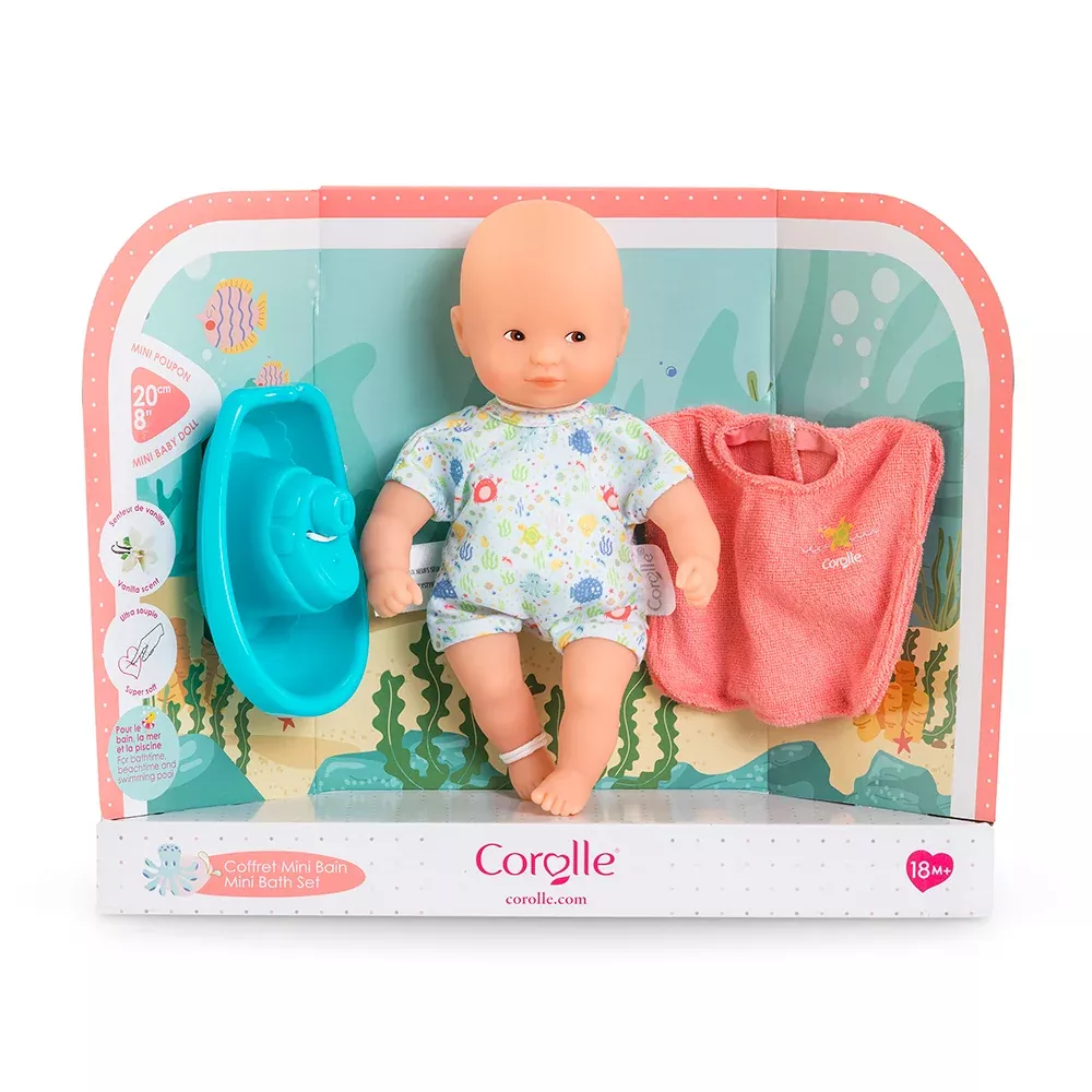 Corolle Mini Bath Doll Set 8