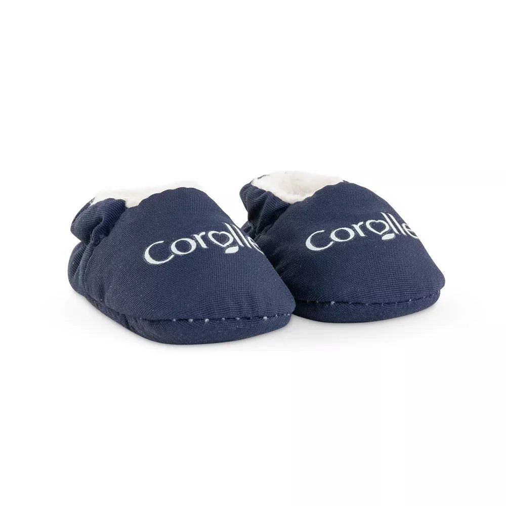 Corolle Navy Blue Slippers For 12