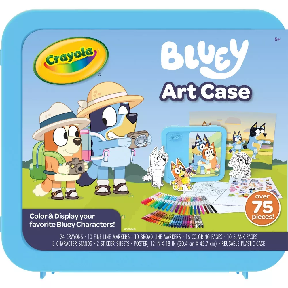 Crayola Bluey Art Case - Colorful Crafting Kit