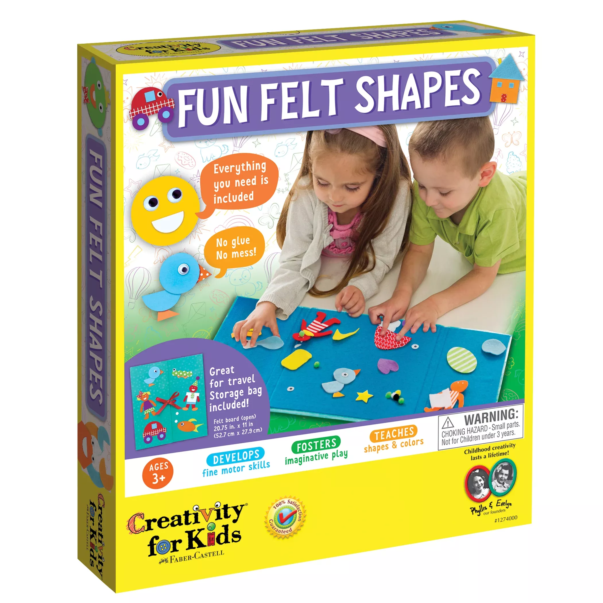 Creativity for Kids Felt Fun Shapes Portable Craft Kit