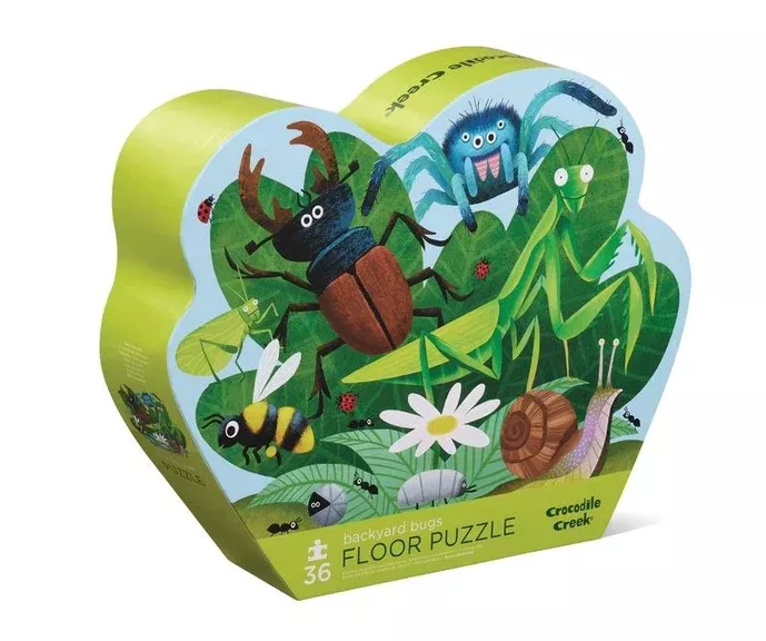 Crocodile Creek - Puzzle Floor 36pcs Backyard Bugs