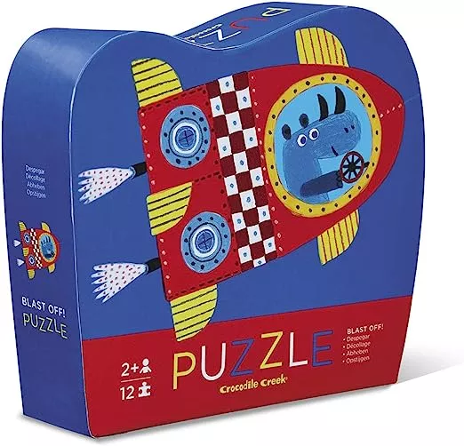 Crocodile Creek - Shaped Puzzle 12pce - Blast Off