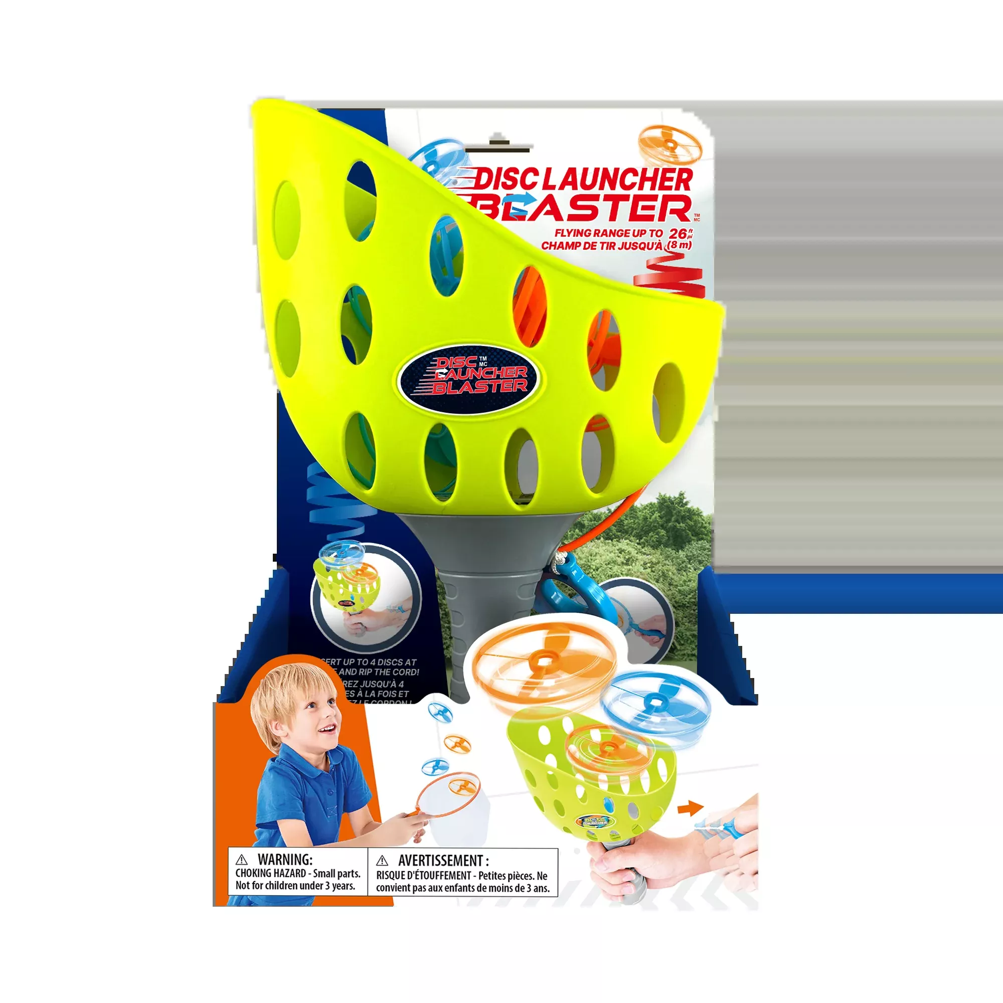 Disc Launcher Blaster With Net & 12 Discs
