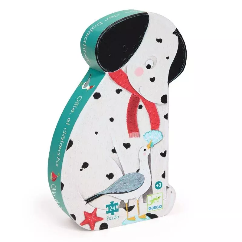 Djeco - Ollie the Dalmation Silhouette Puzzle 24pc
