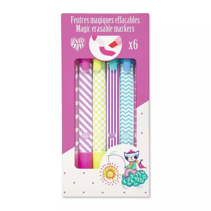 Djeco - Patterned Magic Erasable Markers