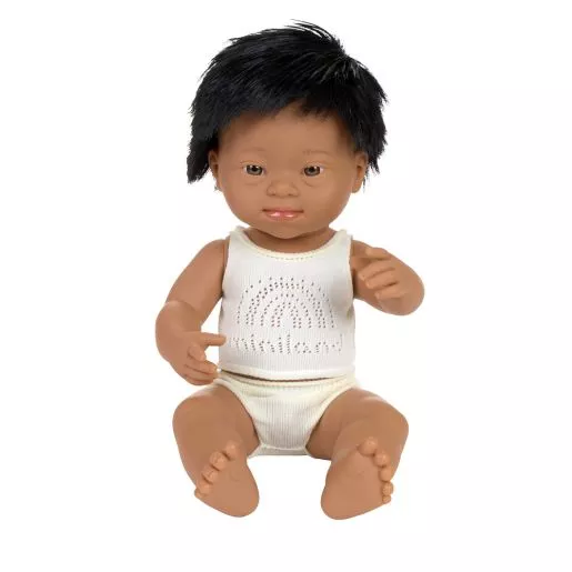 Down Syndrome 15" Doll Hispanic Boy
