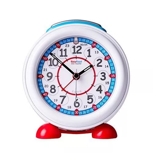 Easy Read - Alarm Clocks - 24hr - Red/Blue