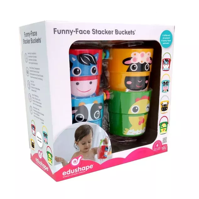 Edushape Funny Face Stacker Buckets