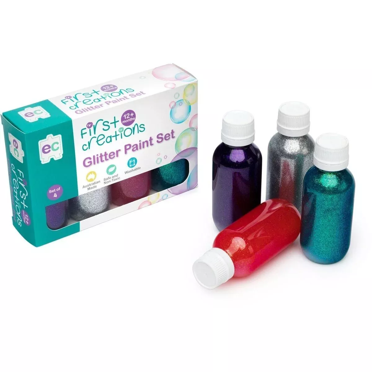 Edvantage - Glitter Paints 100ml Set of 4