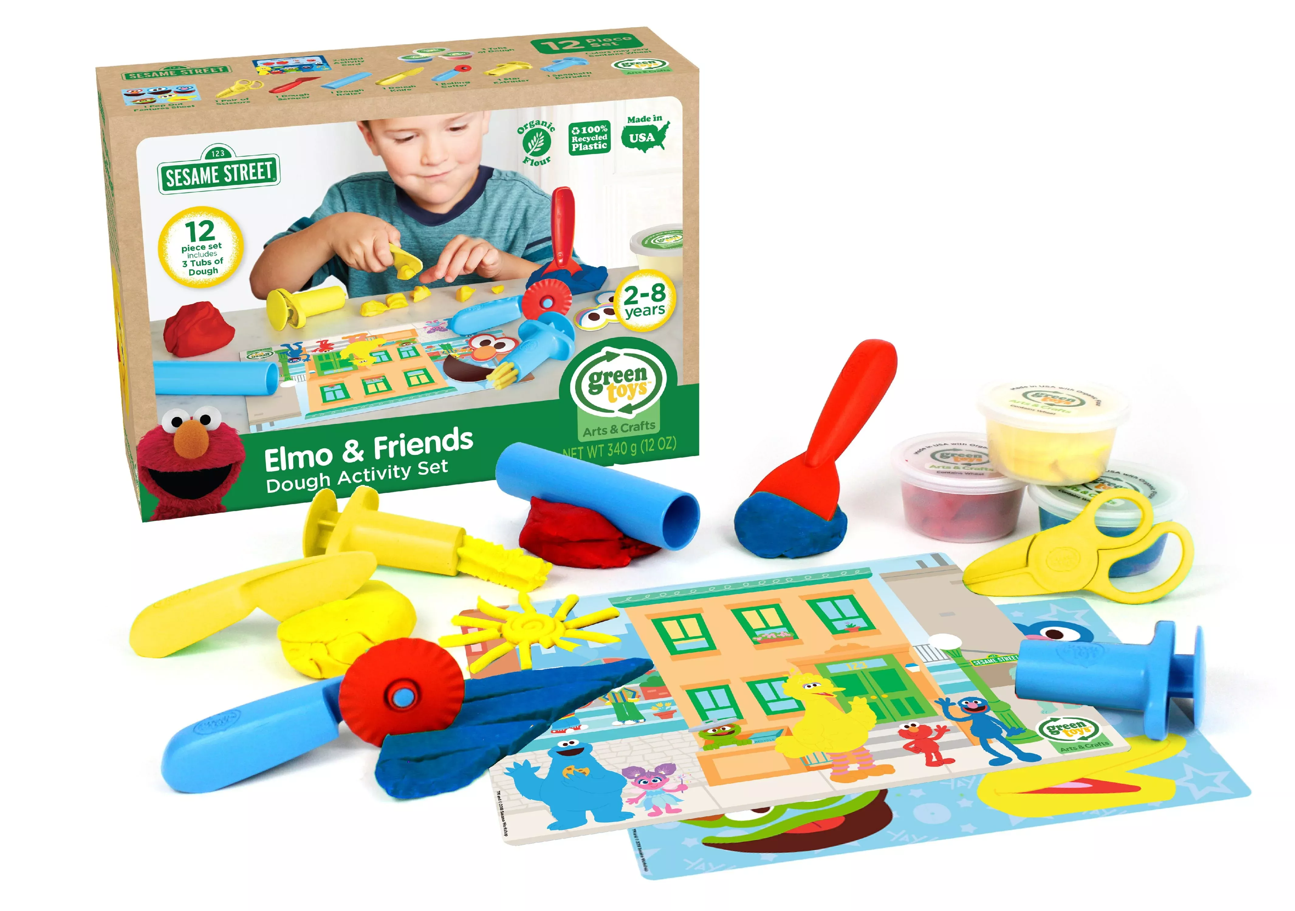Elmo & Friends Organic Dough Playset with Tools