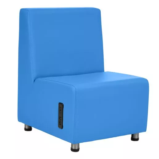 Environments Armless Chair with Tech - French Blue
