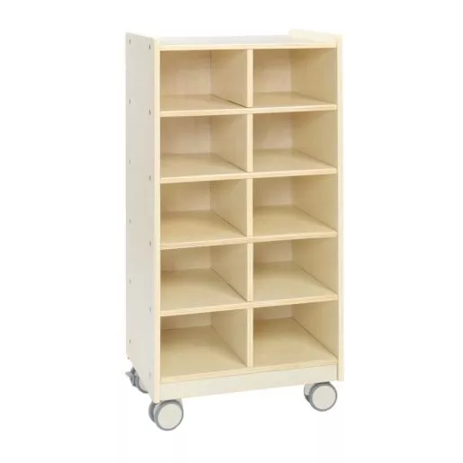 Environments Mobile 10-Section Cubby Storage - Ready to Assemble