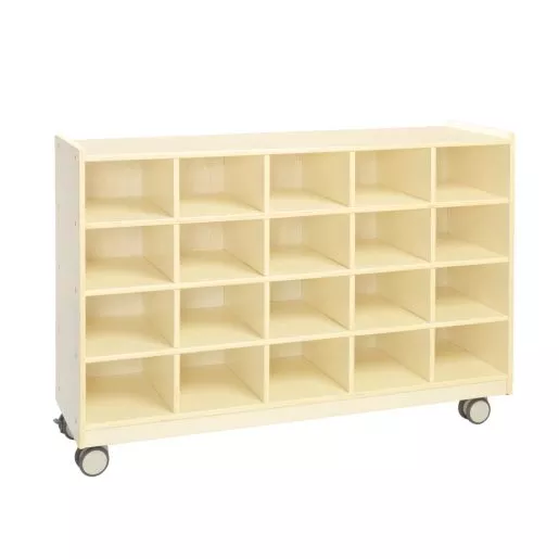 Environments Mobile 20-Section Cubby Storage - Assembled
