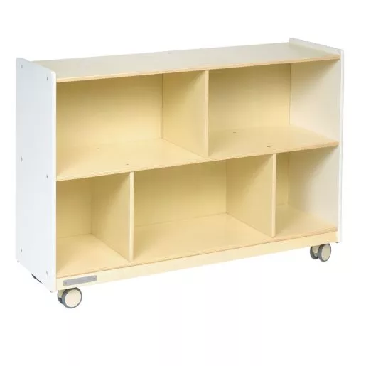 Environments Mobile 30"H 2-Shelf Storage - White - RTA