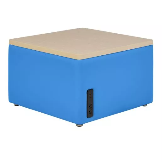 Environments Table Top Ottoman with Tech - French Blue