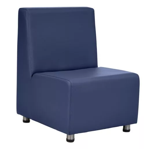 Environments Upholstered Armless Chair - Navy