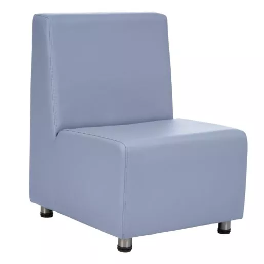 Environments Upholstered Armless Chair - Powder Blue