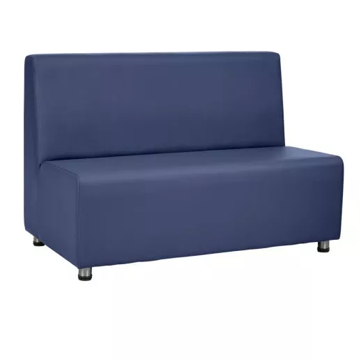 Environments Upholstered Armless Sofa - Navy